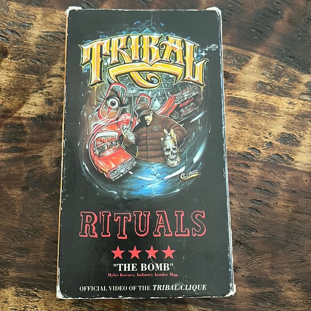 Vintage Tribal Streetwear “Rituals” on VHS Tape lowriders skater urban lifestyle